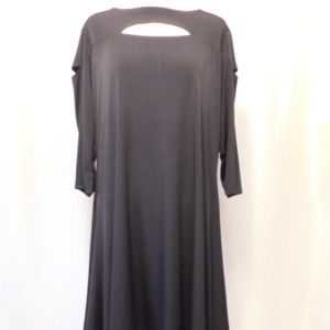 Ny Collection Cutout-Detail Handkerchief Hem Dress